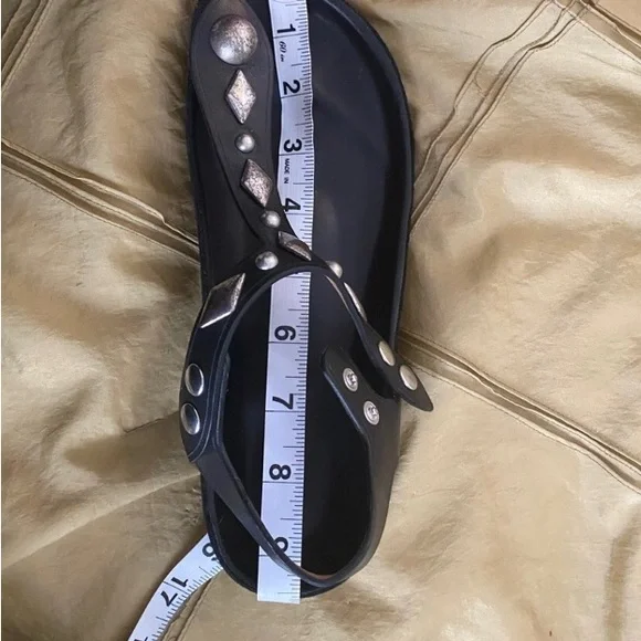 ISABEL MARANT ENAVY LEATHER STUD GLADIATOR SANDALS - Picture 12 of 14